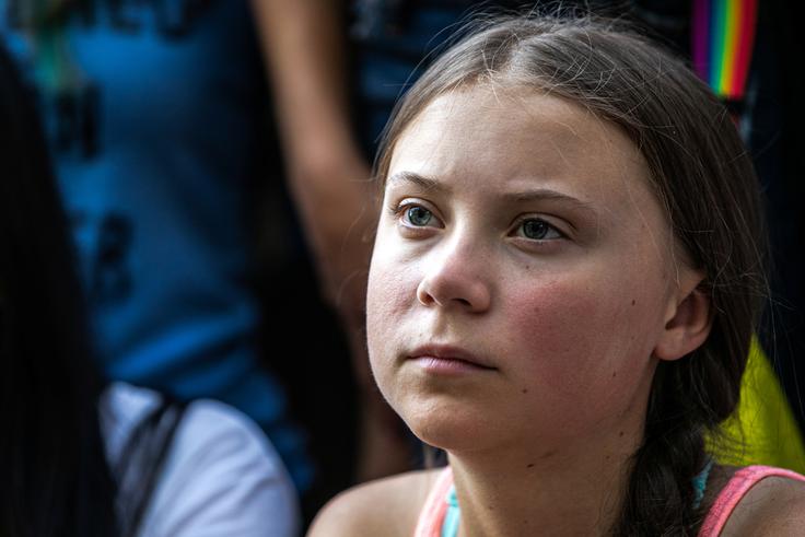 Greta Thunberg ne želi leteti z letali, ker ta z izpusti ogljikovega dioksida močno obremenjujejo okolje. | Foto: Reuters