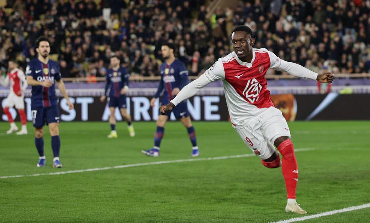 Monaco, pri katerem izstopa ameriški napadalec Folarin Balogun, se bo ta teden pomeril z vodilnim dvojcem. Po PSG ga namreč čaka še spopad z Lensom. | Foto: Reuters