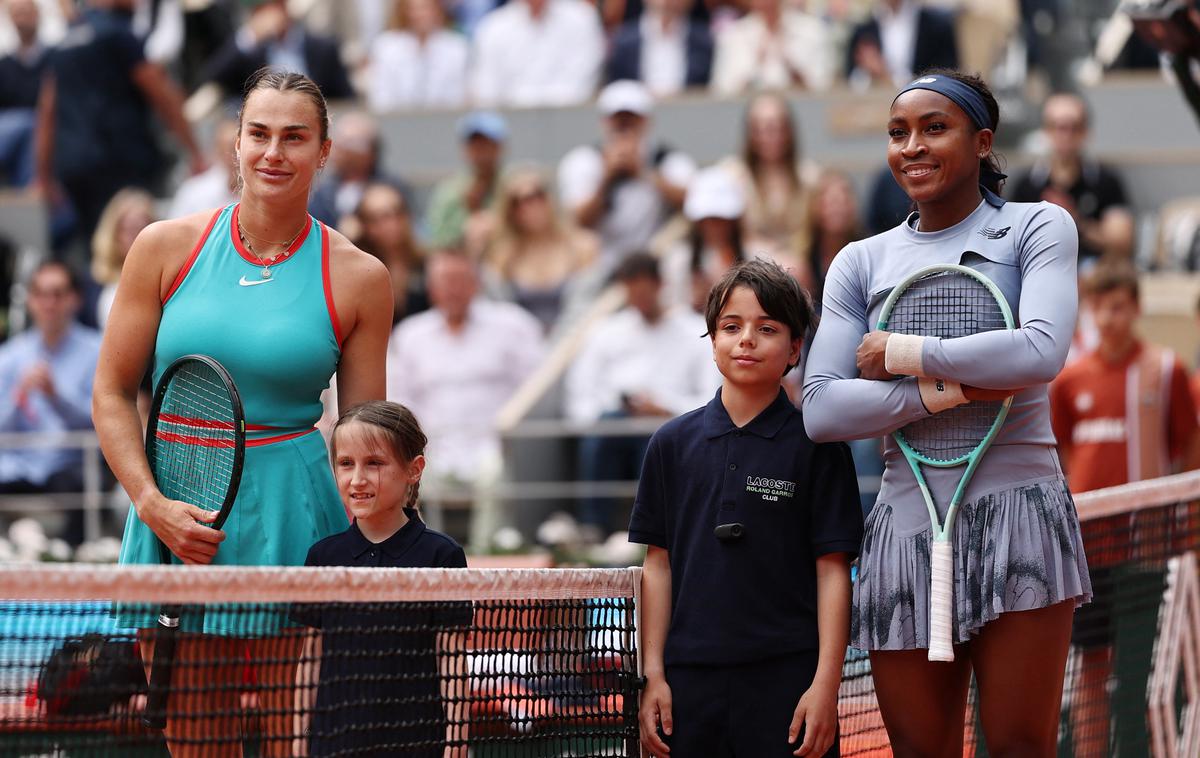 Arina Sabalenka | V finalu sta se merili Arina Sabalenka in Coco Gauff. | Foto Reuters