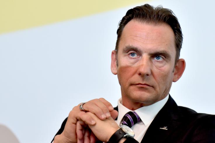 Vlada bi lahko ob prodaji pred tremi leti vključila klavzulo, ki bi preprečila izčrpavanje Mercatorja s strani novega lastnika, meni predsednik Združenja delodajalcev Slovenije  Marjan Trobiš. | Foto: STA ,