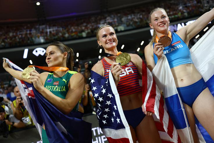 Danes bodo v Švici nastopile vse dobitnice medalj v skoku s palico z nedavnega svetovnega prvenstva. | Foto: Reuters