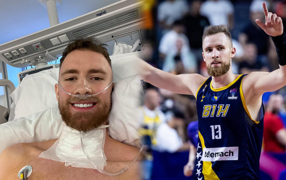 Džanan Musa | Bosanski košarkar Džanan Musa, ki je v nedeljo blestel na tekmi skupinskega dela proti Sloveniji, je aprila letos zaradi poškodbe grla trepetal za svoje življenje.
