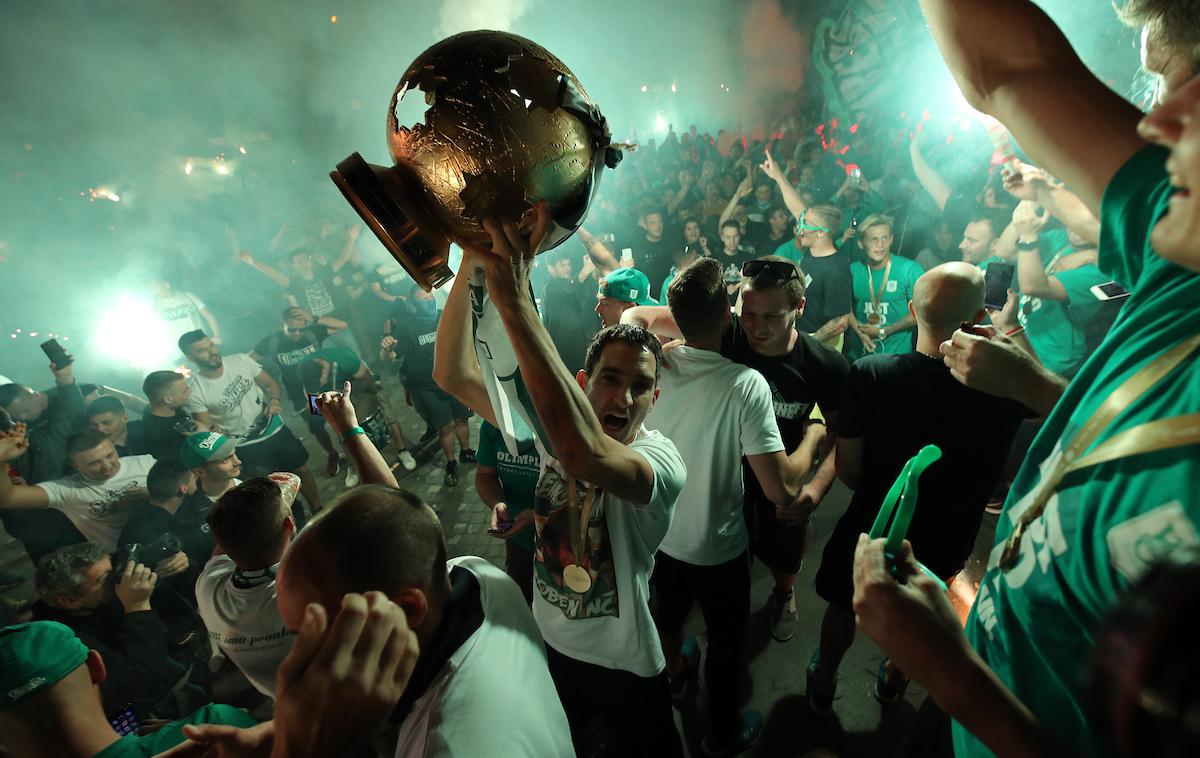 NK Olimpija, slavje, prvaki | Foto Sportida