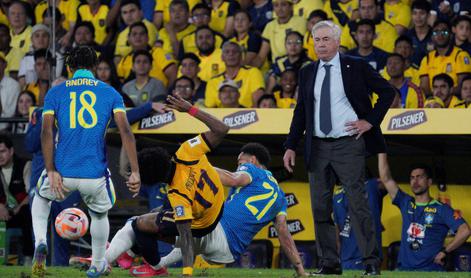 Ancelotti v Braziliji začel z remijem