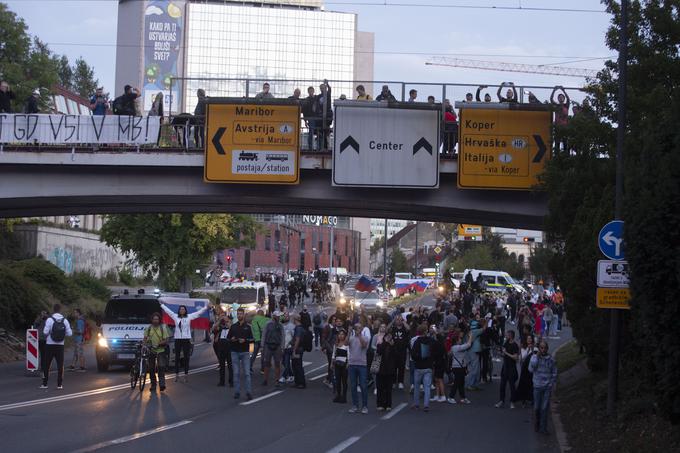 Protesti torek, 5.10.2021 | Foto: Bojan Puhek