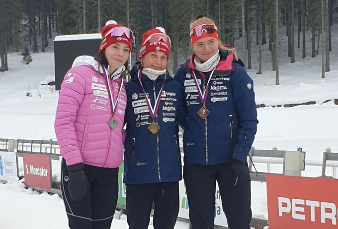 Lena Repinc je državna članska prvakinja v zasledovanju. | Foto: SloSki