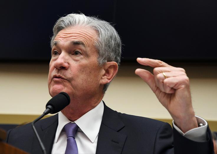 Jerome Powell, predsednik ameriške centralne banke, je že nekaj časa trn v peti Donalda Trumpa in redna tarča kritik ameriškega predsednika, ki ga je na položaj sicer imenoval sam med svojim prvim mandatom.  | Foto: Reuters