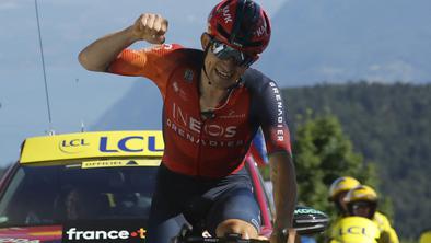 Poljak do veličastne zmage, Pogačar po silovitem napadu spet bližje Vingegaardu