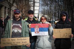 Protest v podporo srbskim študentom in proti županu Jankoviću #video