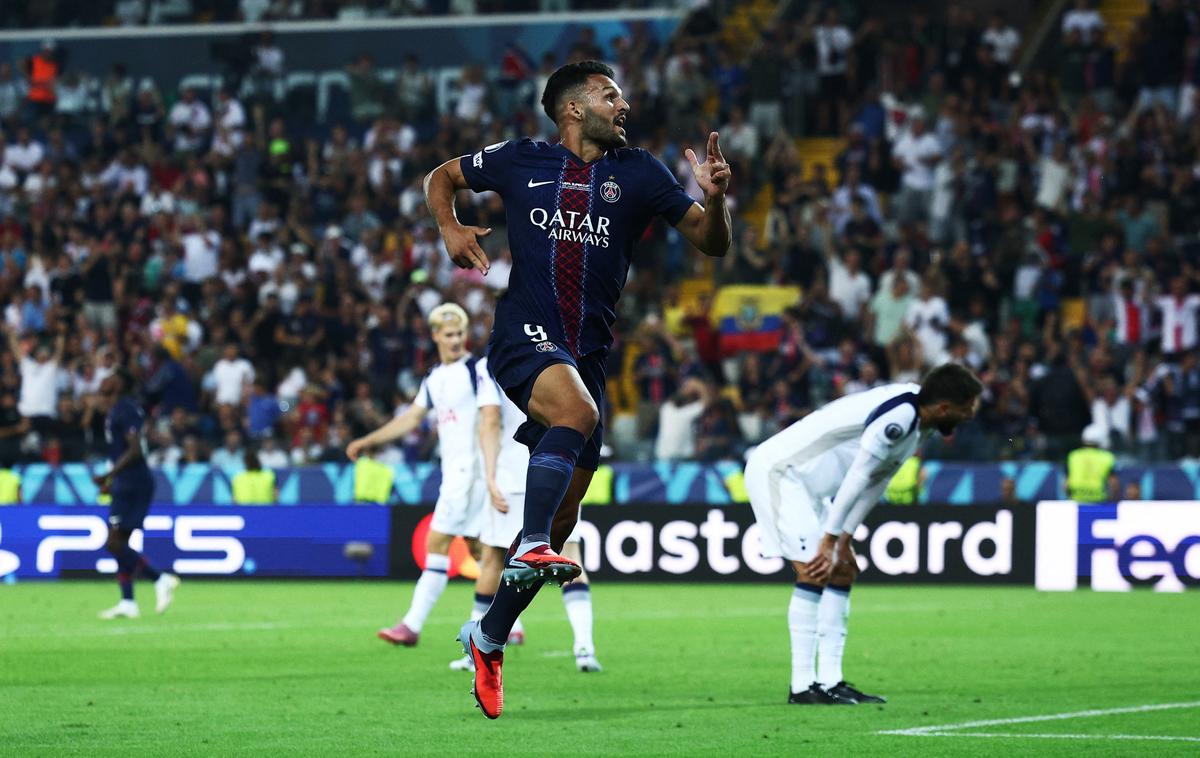 Goncalo Ramos, UEFA Supepokal - PSG : Tottenham | PSG se je sredi tedna osvojil še evropsko superpokalno lovoriko. | Foto Reuters