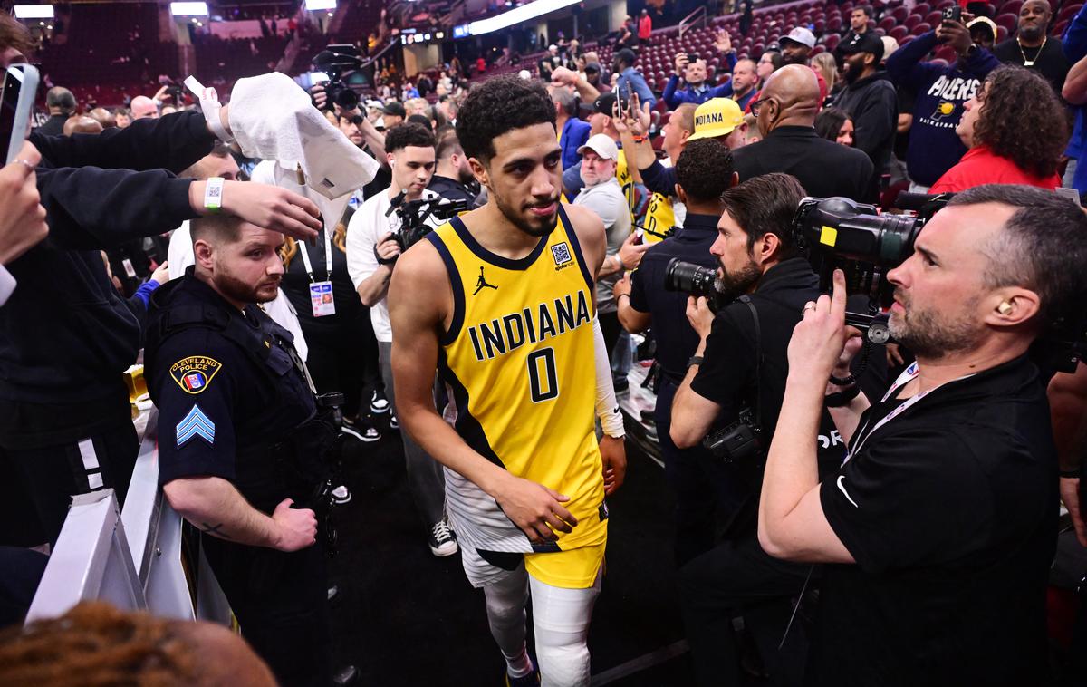 Tyrese Haliburton | Tyrese Haliburton je prvi zvezdnik Indiane, ki se bo v konferenčnem finalu pomerila z New Yorkom. | Foto Reuters