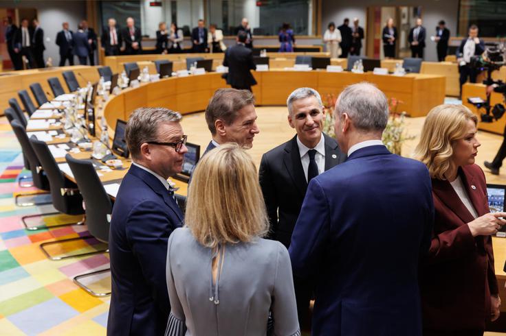 zasedanja Evropskega sveta, Bruselj, Robert Golob | Foto: Nebojša Tejić/STA