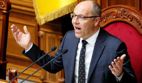 Zelenski: Prijeli so moškega, osumljenega umora nekdanjega predsednika parlamenta