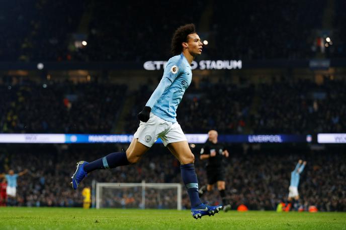 Manchester City, Leroy Sane | Derbi je odločil gol Leroyja Saneja, ki je Manchester City vrnil v igro za naslov. | Foto Reuters