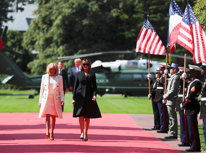 Prvi dami: Brigitte Macron in Melania Trump | Foto: Getty Images