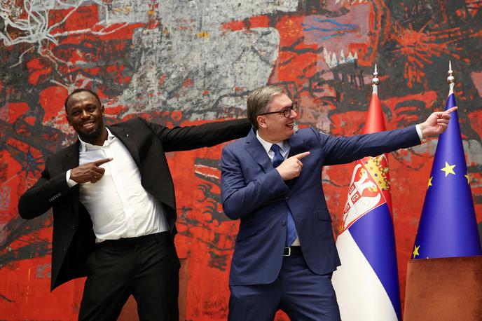Usain Bolt Aleksandar Vučić | Usain Bolt in Aleksandar Vučić | Foto Reuters