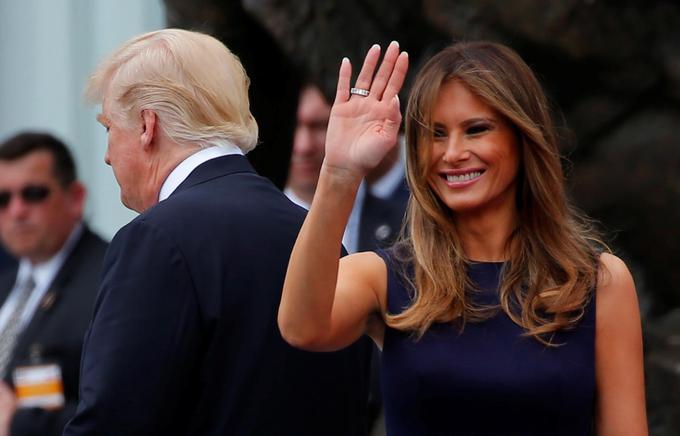 Še pred Donaldom se je oglasila prva dama ZDA Melania Trump. | Foto: Reuters