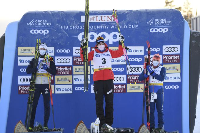 Johannes Hoesflot Klaebo je zmagal v moški konkurenci. | Foto: Guliverimage/Vladimir Fedorenko