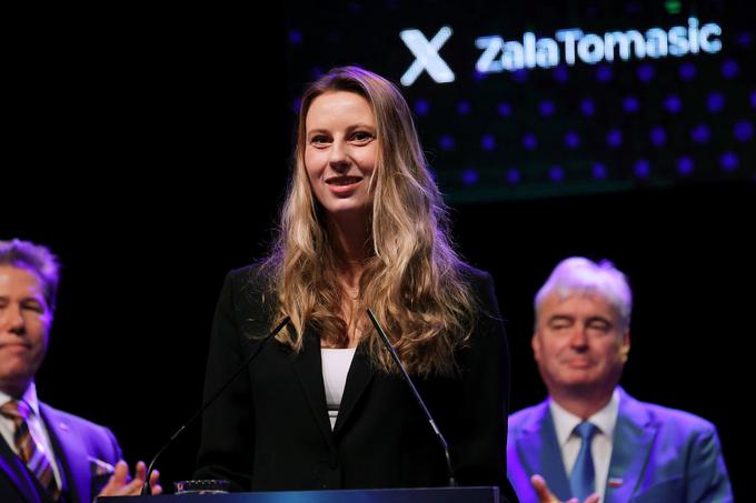Zala Tomašič, kandidatka SDS za evropsko poslanko.  | Foto: STA
