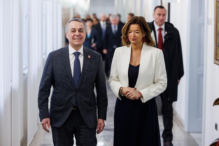 V Ljubljani se danes mudi švicarski zunanji minister Ignazio Cassis. | Foto: STA