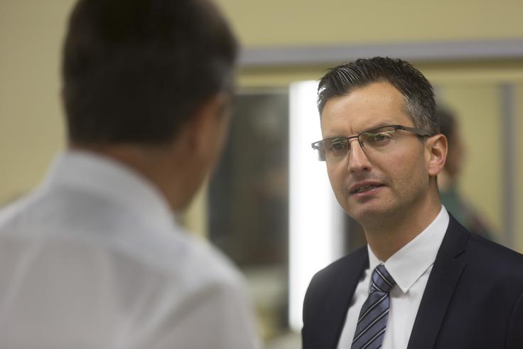 "Moja šibka točka je tako majhna, da se je niti ne spomnim," je na vprašanje, katera je njegova najbolj šibka točka v kampanji, odgovoril Marjan Šarec. | Foto: Bojan Puhek