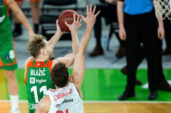 Cedevita Olimpija po hudem boju strla Francoze