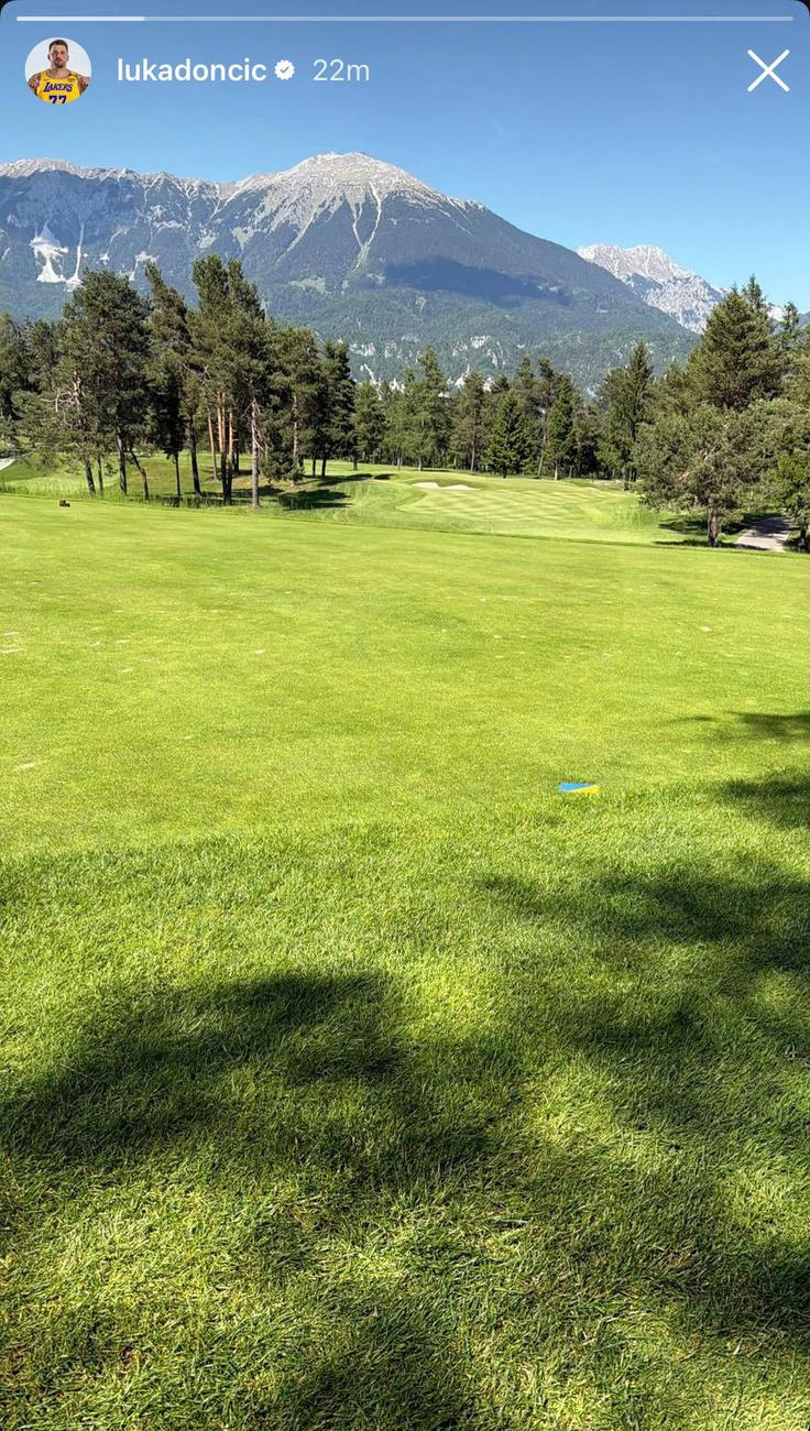 Dončić golf Bled | Foto: Instagram