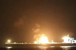 Velika zaostritev: gori savdski tanker, poln nafte #video #vŽivo