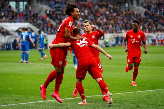 Bayern München | Bayern München je za vsaj štiri tedne izgubil svojega z naskokom najboljšega strelca Roberta Lewandowskega. A na gostovanju v Hoffenheimu se odsotnost Poljaka ni poznala. | Foto Reuters