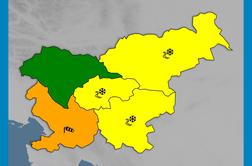 Arso izdal opozorilo: v tem delu države bo najhuje