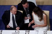 Vladimir Putin in Melania Trump