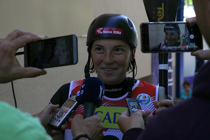 Eva Terčelj je postala prva slovenska kajakašica, ki ima posamično medaljo s svetovnega prvenstva. | Foto: Nina Jelenc