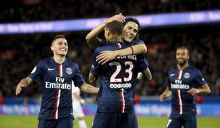 Parižani brez Ibrahimovića zasedli francoski vrh