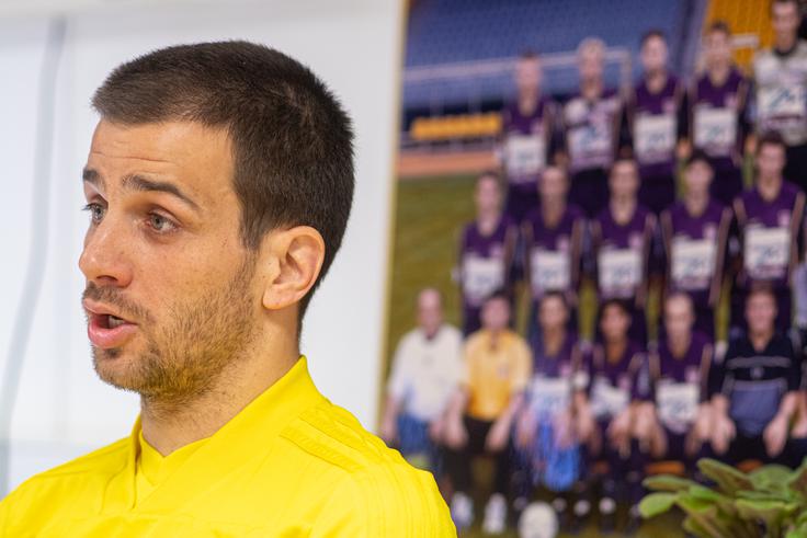 Skupaj z Aleksandrom Rajčevićem sta nogometaša z drugim najdaljšim stažem v zdajšnji zasedbi Maribora. Dlje od njiju je tam le še kapetan Marcos Tavares. | Foto: Matjaž Vertuš