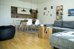 Ljubljansko stanovanje: funkcionalnost, združena z eleganco #foto