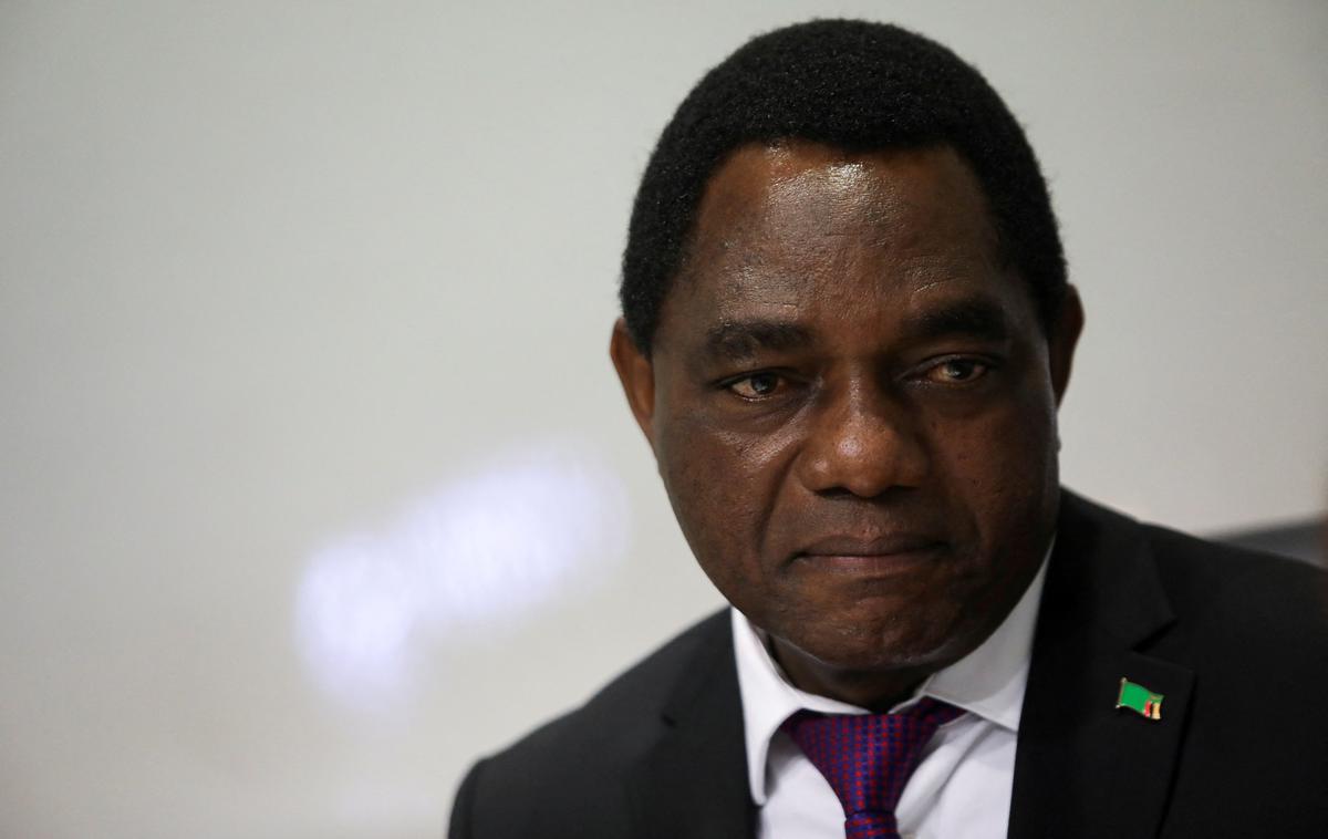 Zambijski predsednik Hakainde Hichilema | Predsednik Hakainde Hichilema je potrdil kazenski zakonik iz leta 2022, ki ukinja smrtno kazen in kaznivo dejanje obrekovanja predsednika, ki je v zambijskih zakonikih že od časov pred osamosvojitvijo. | Foto Reuters