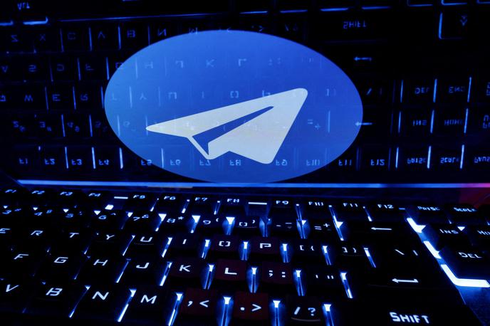 Telegram, logo | Po mnenju sodnika je bila začasna blokada celotne storitve Telegram potrebna, primerna in sorazmerna. | Foto Reuters