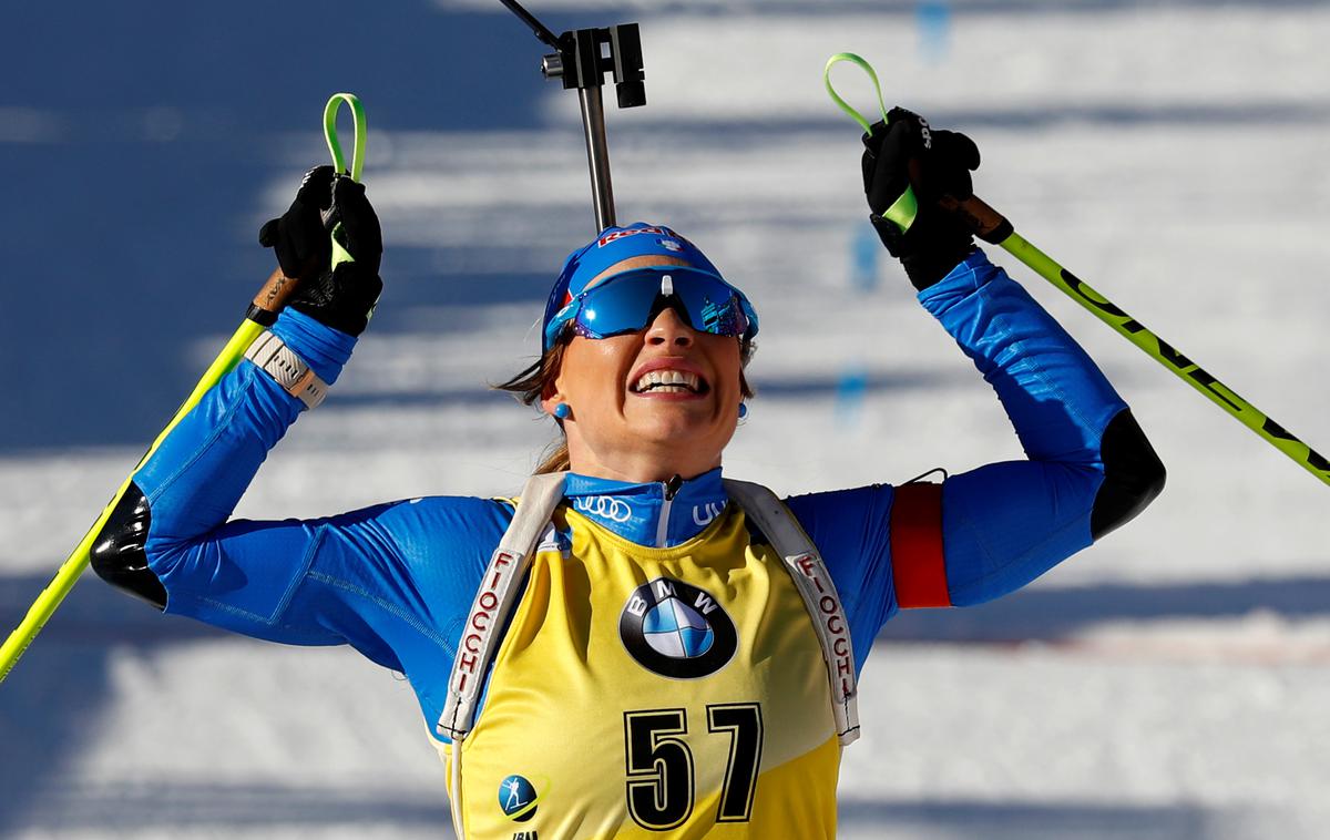 Dorothea Wierer | Dorothea Wierer je osvojila še drugo zlato odličje na prvenstvu v Anterselvi. | Foto Reuters