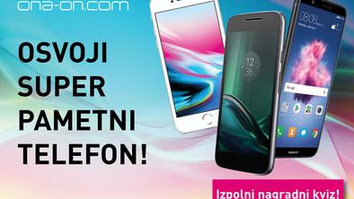 Bi super pametni telefon? Sodeluj v mobilnem nagradnem kvizu ona-on.com!