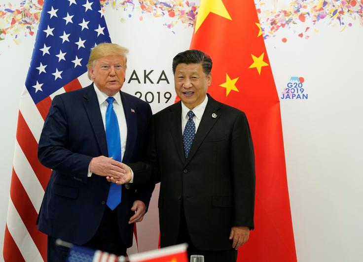 Ameriški in kitajski predsednik Donald Trump in Xi Jinping | Foto: Reuters