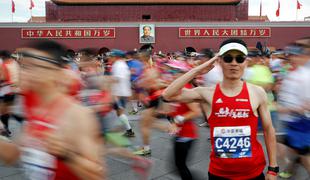 Kitajsko maratonko obtožujejo, da ji manjka patriotizma