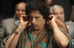 Zaradi nasilja aretirali Gadafijevega sina