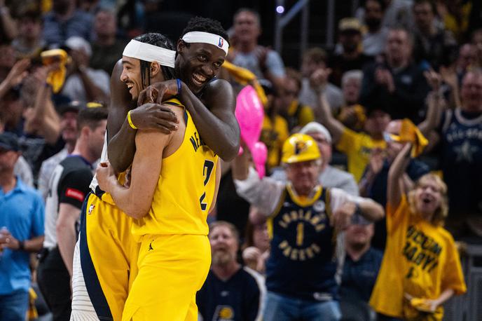 Indiana Pacers | Košarkarji Indiana Pacers so v drugem krogu končnice vzhodne konference lige NBA sinoči s 121:89 premagali New York Knicks in serijo na štiri zmage izenačili na 2:2. | Foto Reuters