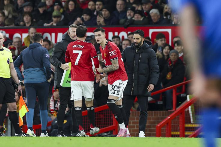 Mason Mount in Benjamin Šeško se odlično razumeta v Manchestru. | Foto: Guliverimage