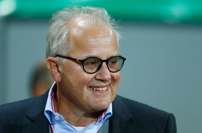 Predsednik nemške nogometne zveze (DFB) Fritz Keller se je opravičil zaradi nedavne primerjave podpredsednika zveze Rainerja Kocha z nacističnim sodnikom. | Foto: Reuters