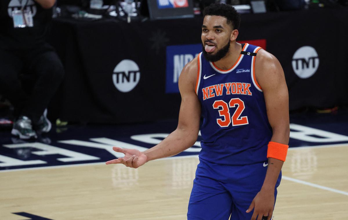 Karl-Anthony Towns | Košarkarji New York Knicks so znižali zaostanek na 2:1. | Foto Reuters
