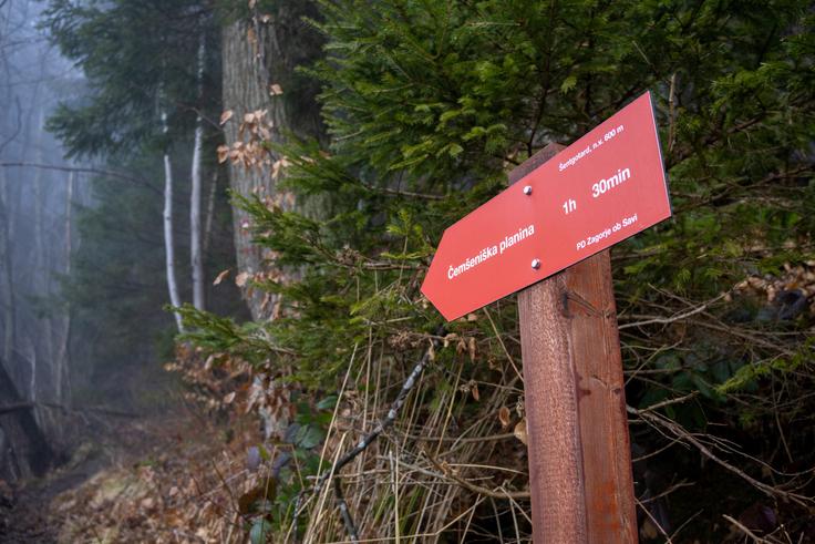 Izhodišče pešpoti malo naprej od Šentgotarda | Foto: Matej Podgoršek