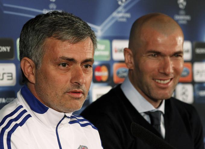 Jose Mourinho in Zinedine Zidane sta sodelovala v Madridu. | Foto: Reuters