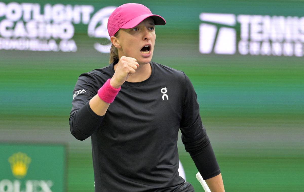 Iga Swiatek | Iga Swiatek je še naprej na vrhu lestvice WTA. | Foto Reuters