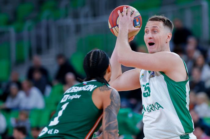 Cedevita Olimpija - Krka, liga ABA Jakob Čebašek | Krka se je že uvrstila na zaključni turnir. | Foto Aleš Fevžer